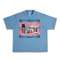 Pebble Blue cat coffee cups Urban Heavy Tee - Zillion Design Studio