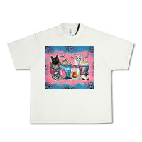 Pistachio cat coffee cups Urban Heavy Tee - Zillion Design Studio