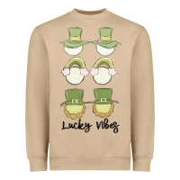 Mushroom lucky vibes Heavyweight Sweatshirt - MaliasSmallBusiness