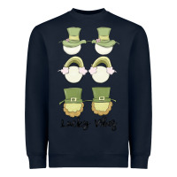 Navy lucky vibes Heavyweight Sweatshirt - MaliasSmallBusiness
