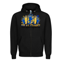 Black for my students down sendrome awareness day Zipper Hoodie - Artiststas