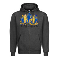 Charcoal Heather for my students down sendrome awareness day Zipper Hoodie - Artiststas