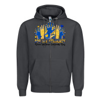 Smoke for my students down sendrome awareness day Zipper Hoodie - Artiststas