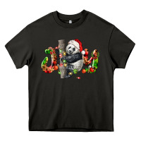 Asphalt panda joy christmas Heavy Core Tee - LillyAllenDesigns