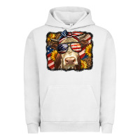 Pigment Lunar Rock Western 4th Of July Cow Background Urban Hoodie - LillyAllenDesigns