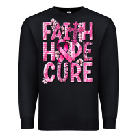 Black faith hope cure cancer Premium Sweatshirt - NancyCooperArtShop