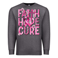 Charcoal Heather faith hope cure cancer Premium Sweatshirt - NancyCooperArtShop