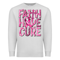 Dove Grey faith hope cure cancer Premium Sweatshirt - NancyCooperArtShop