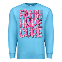 Ocean Blue faith hope cure cancer Premium Sweatshirt - NancyCooperArtShop