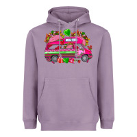 Lavender valentines day tacos truck Heavyweight Hoodie - NancyCooperArtShop