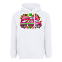 White valentines day tacos truck Heavyweight Hoodie - NancyCooperArtShop