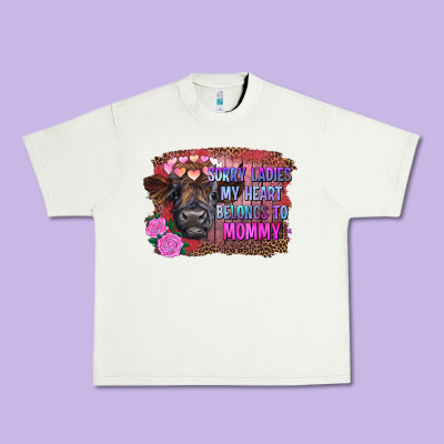 Sorry Ladies My Heart Belongs To Mommy Highland Calf Urban Heavy Tee Designed By Ranaportraitstore