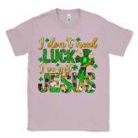 Lilac i dont need luck ive got jesus st. patricks day Classic Tee - Neo Western