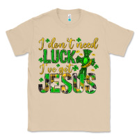 Mushroom i dont need luck ive got jesus st. patricks day Classic Tee - Neo Western