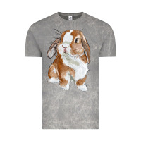 Cloud Rock Cute Bunny Vintage Tee - RanaPortraitStore