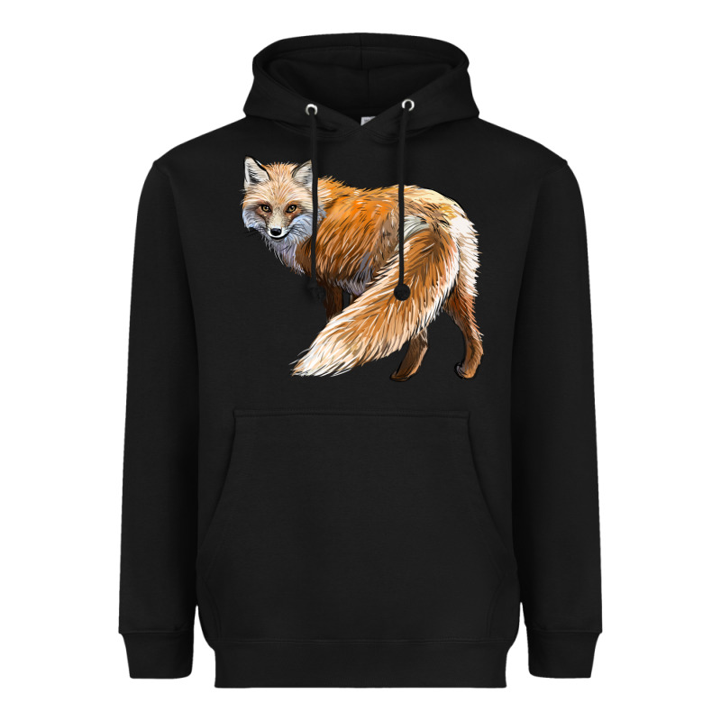 Red Fox Heavyweight Hoodie by LillyAllenDesigns | Teevron