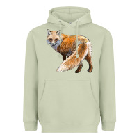Matcha Red Fox Heavyweight Hoodie - LillyAllenDesigns