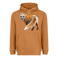 Meerkat Red Fox Heavyweight Hoodie - LillyAllenDesigns