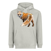 Moon Dust Red Fox Heavyweight Hoodie - LillyAllenDesigns