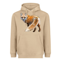 Mushroom Red Fox Heavyweight Hoodie - LillyAllenDesigns