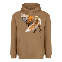 Toasted Coconut Red Fox Heavyweight Hoodie - LillyAllenDesigns
