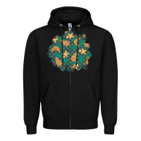 Black christmas gingerbread cookies patch Zipper Hoodie - BundleAndBundleShop