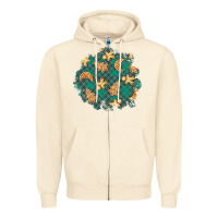 Sandshell christmas gingerbread cookies patch Zipper Hoodie - BundleAndBundleShop