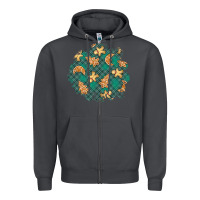 Smoke christmas gingerbread cookies patch Zipper Hoodie - BundleAndBundleShop