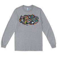 Heather Grey hope Long Sleeve Tee - SublimationCraftShop