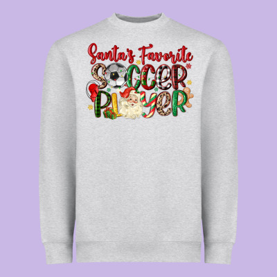 Heavyweight Sweatshirt santas favorite soccer player