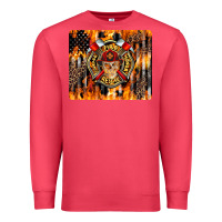 Cardinal Firefighter Skull Premium Sweatshirt - LillyAllenDesigns