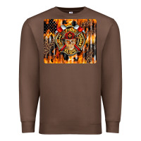 Chestnut Firefighter Skull Premium Sweatshirt - LillyAllenDesigns
