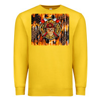 Lemon Firefighter Skull Premium Sweatshirt - LillyAllenDesigns