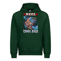 Forest Green Reel Cool Dad Bass 4th of July Urban Hoodie - LillyAllenDesigns