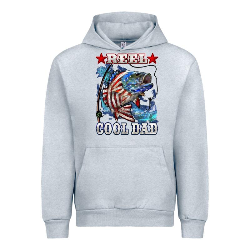 Reel Cool Dad Bass 4th Of July Urban Hoodie by LillyAllenDesigns | Teevron