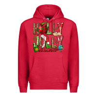 Cardinal holly jolly teacher Premium Hoodie - NancyCooperArtShop