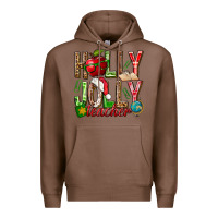 Chestnut holly jolly teacher Premium Hoodie - NancyCooperArtShop
