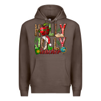 Coffee holly jolly teacher Premium Hoodie - NancyCooperArtShop