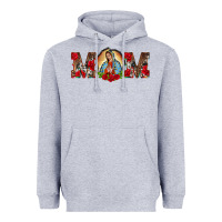 Heather Grey mom lady of guadalupe Heavyweight Hoodie - BarkalooDesign