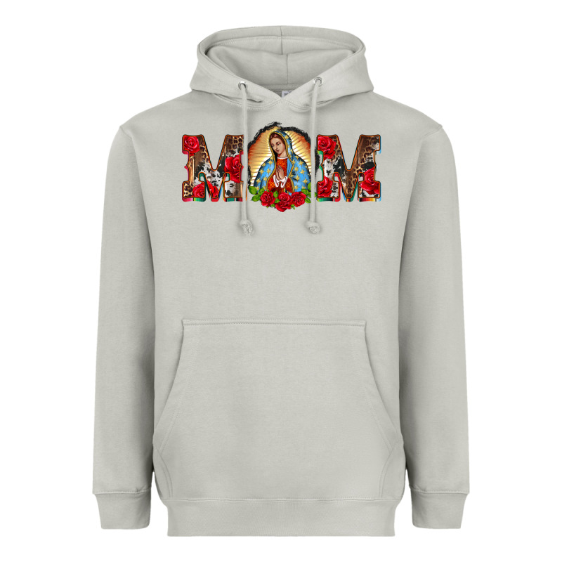 Mom Lady Of Guadalupe Heavyweight Hoodie by BarkalooDesign | Teevron