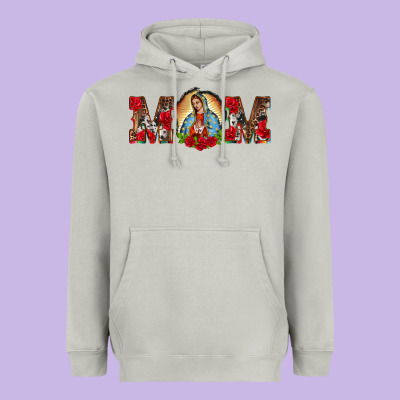 Mom Lady Of Guadalupe Heavyweight Hoodie Designed By Barkaloodesign