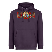 Plum mom lady of guadalupe Heavyweight Hoodie - BarkalooDesign