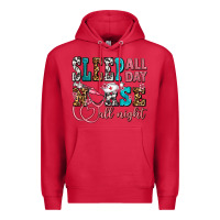 Cardinal sleep all day nurse all night Premium Hoodie - AdoDesignShop