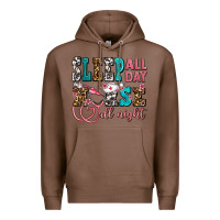 Chestnut sleep all day nurse all night Premium Hoodie - AdoDesignShop