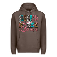 Coffee sleep all day nurse all night Premium Hoodie - AdoDesignShop