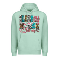 Seafoam sleep all day nurse all night Premium Hoodie - AdoDesignShop
