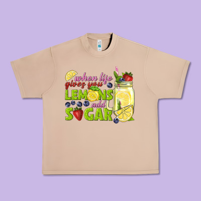 When Life Gives You Lemons Add Sugar Tbw Urban Heavy Tee Designed By Texasbilliewilder