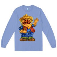 Colony Blue scarecrow Long Sleeve Tee - FaDigitalArtStudio