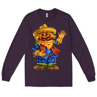 Plum scarecrow Long Sleeve Tee - FaDigitalArtStudio