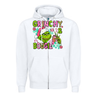 White christmas characters and bougie Zipper Hoodie - AdoDesignShop